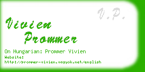 vivien prommer business card